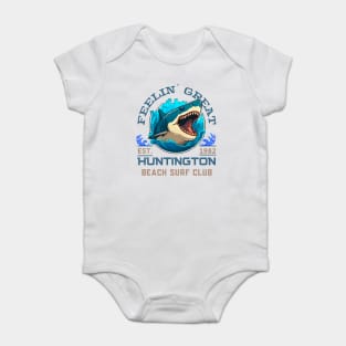 Shark Summer - Feeling Great Est 1982 Huntington Beach Surf Club Baby Bodysuit